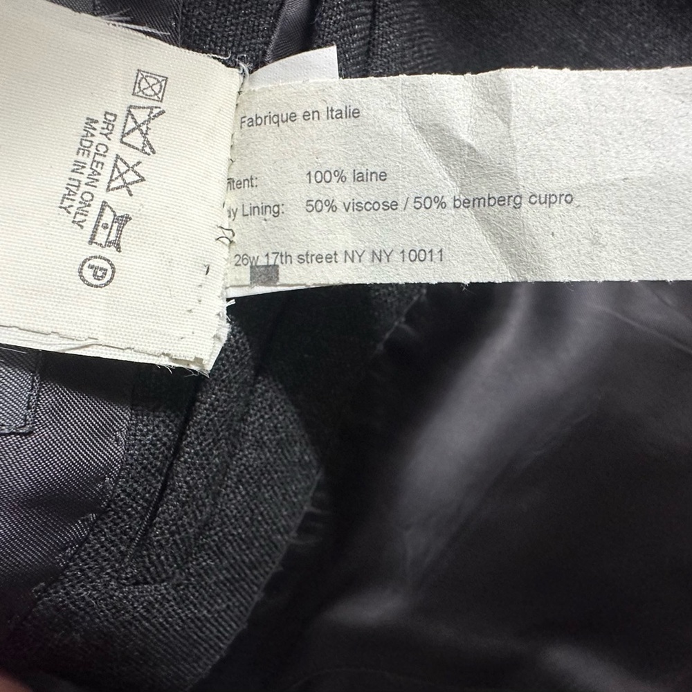 John Varvatos Made in Italy 100% Wool Gray Belted Blazer Sport Coat Jacket ~ 40R - Picture 8 of 12